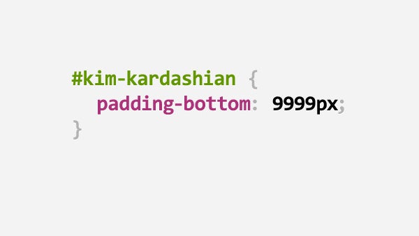 CSS-Puns: Kim Kardashian (Bild: Digital Synopsis)