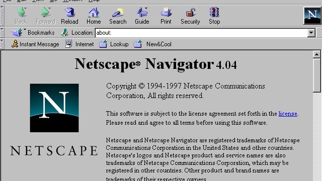 Netscape war einer der ersten Browser. Entwickelt übrigens von dem heutigen Valley-Investor Marc Andreessen.