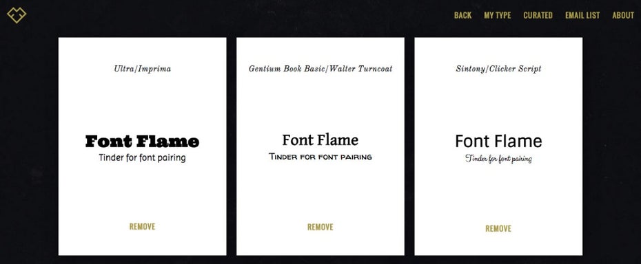 Geliebt Schriftarten - doch welche ist jetzt die beste? (Screenshot: Frontflame.com)