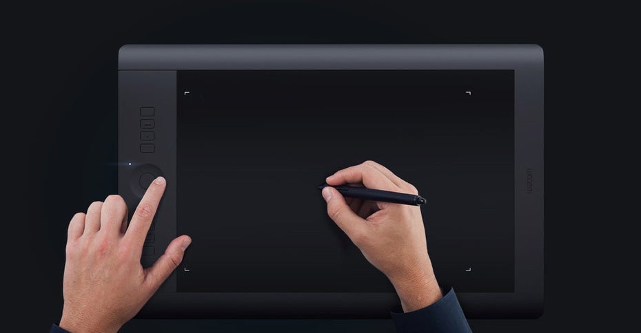 Wacoms aktuelle Version eines Grafiktabletts ohne eigenen Screen. (Quelle: Wacom)