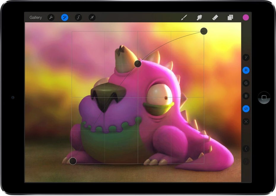 Zeichnen mit dem iPad: ProCreate inklusive Update für den Apple-Pencil. (Bild: Procreate)