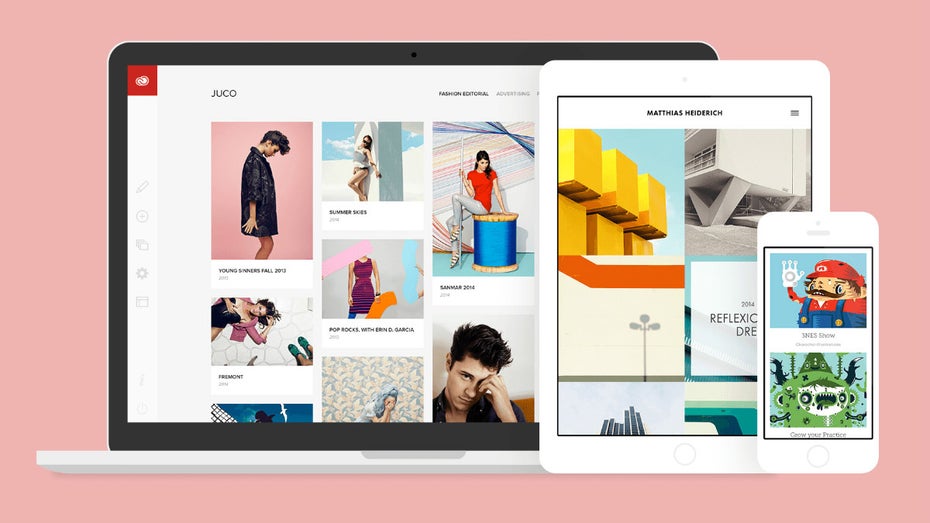 Einfach, schick und sozial: Mit Adobe Portfolio können Designer ihre Werke ansprechend präsentieren