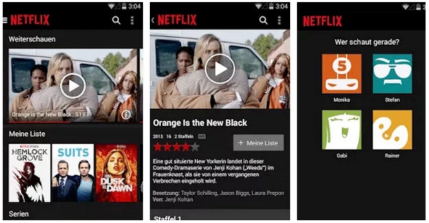 Nicht nur Netflix bietet Chromecast-Unterstützung. (Screenshot: Google-Play-Store)