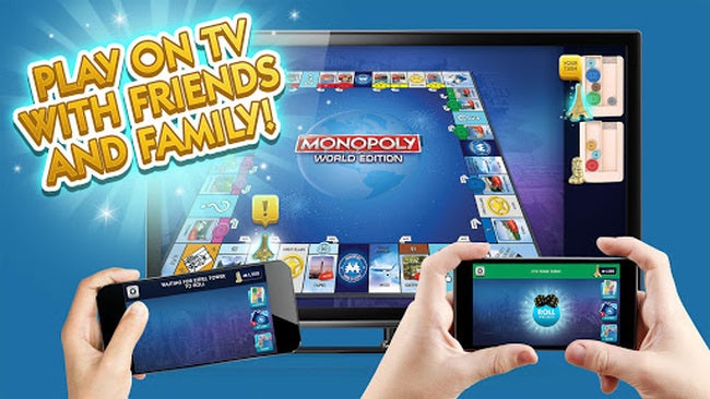 Monopoly: Vom Brettspiel zum Chromecast-Game. (Grafik: Hasbro)