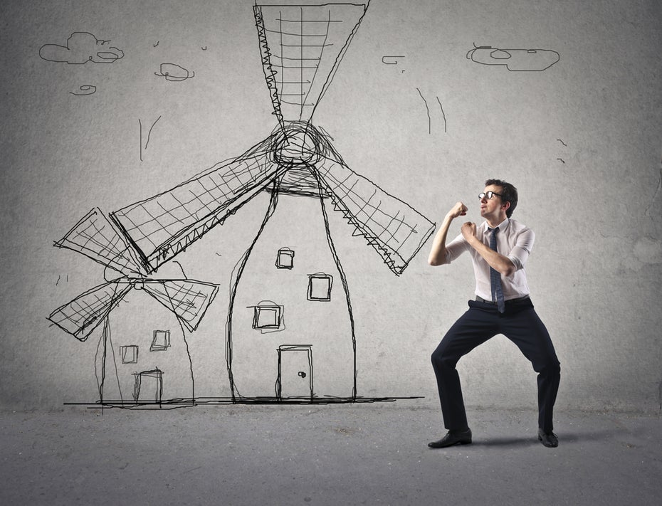 Kampf gegen Windmühlen: Denkt ihr überhaupt noch über Lösungen nach, oder nur noch über das Problem? (Foto: Shutterstock.com)