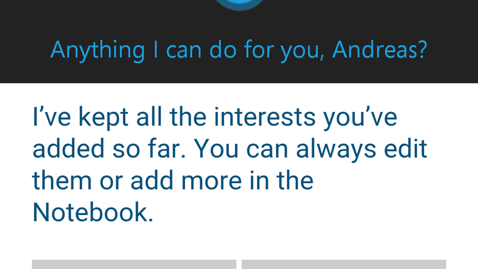 Cortana für Android (Screenshot: t3n.de)