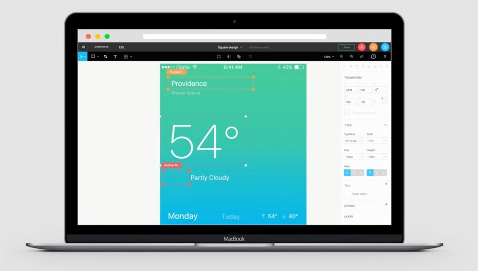 Echtzeit-Kollaboration in Figma (Grafik: Figma)