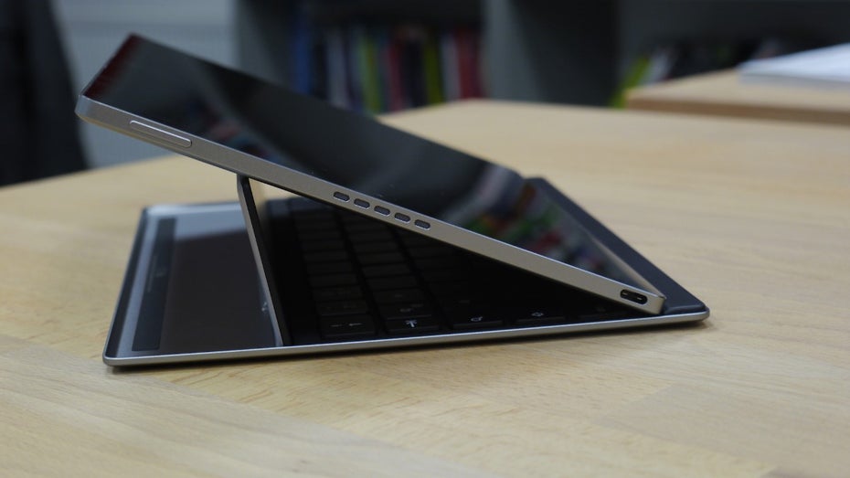 Das Google Pixel C besitzt Stereolautsprecher und einen USB-Typ-C-Anschluss. (Foto. t3n)