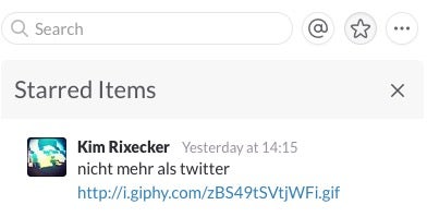 Damit nichts verloren geht, könnt ihr bestimmte Nachrichten favorisieren. (Screenshot: t3n, Slack