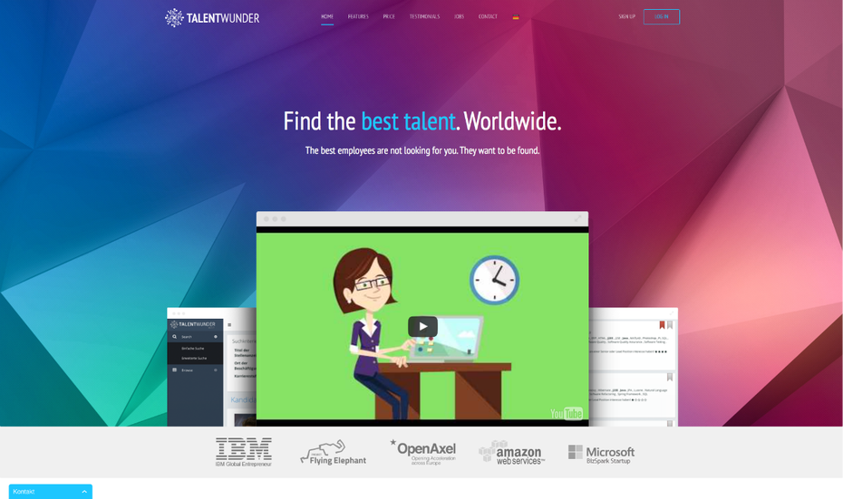 Mit Talentwunder sollen Unternehmen leichter an geeignete Mitarbeiter kommen. (Screenshot: t3n)