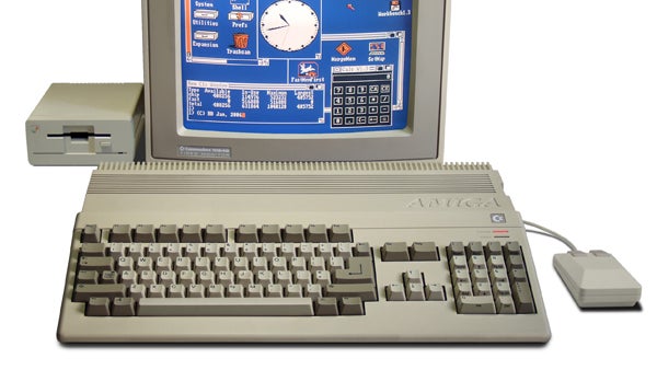 Der Amiga 500 ist der meistverkaufte Amiga-Computer von Commodore. Er wurde 1987 auf der CeBit vorgestellt. (Bild: Wikipedia)