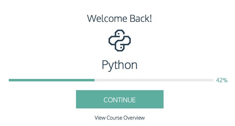 Etwa 50 Prozent fehlen noch – die wohl länger dauern als die ersten 50 Prozent. (Screenshot: Codecademy)