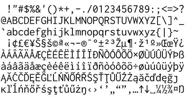 Inconsolata ist eine kostenlos verfügbare Schrift für Entwickler. (Grafik: levien.com)