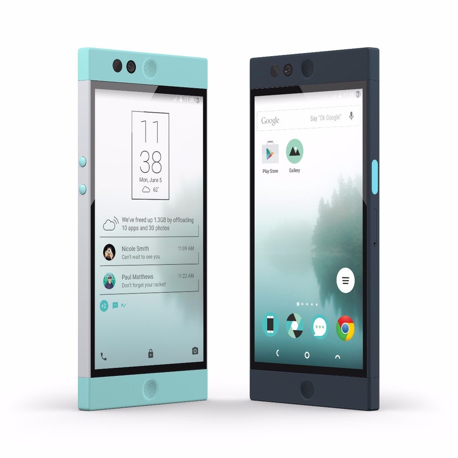 Das Nextbit Robin wird in zwei Farben angeboten: Mint und Midnight. (Bild: Nextbit)