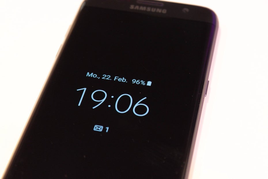 Always on: Samsung Galaxy S7 edge. (Foto: t3n)