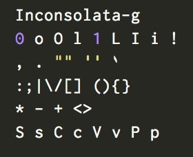 Inconsolata-g. (Screenshot: Slant.co)