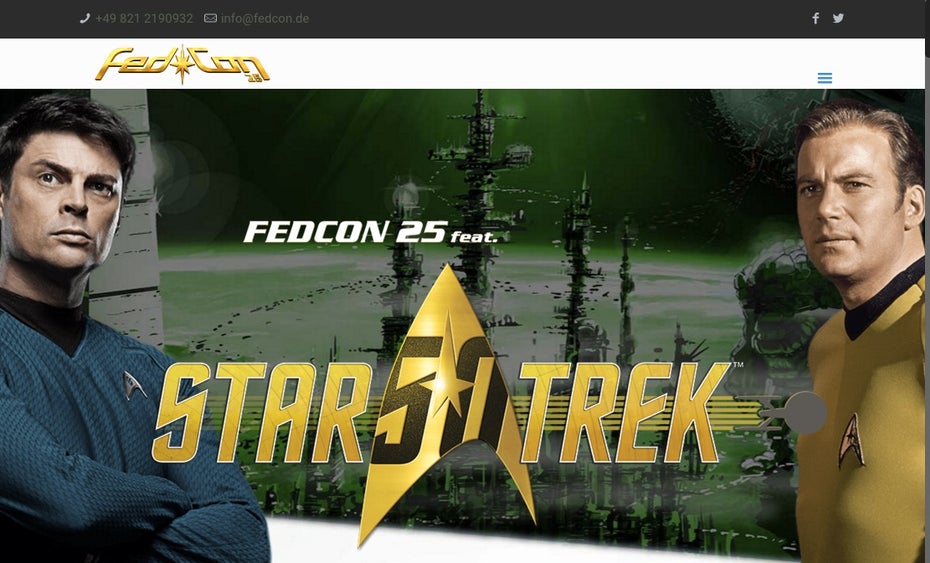 (Screenshot: Fedcon.de)