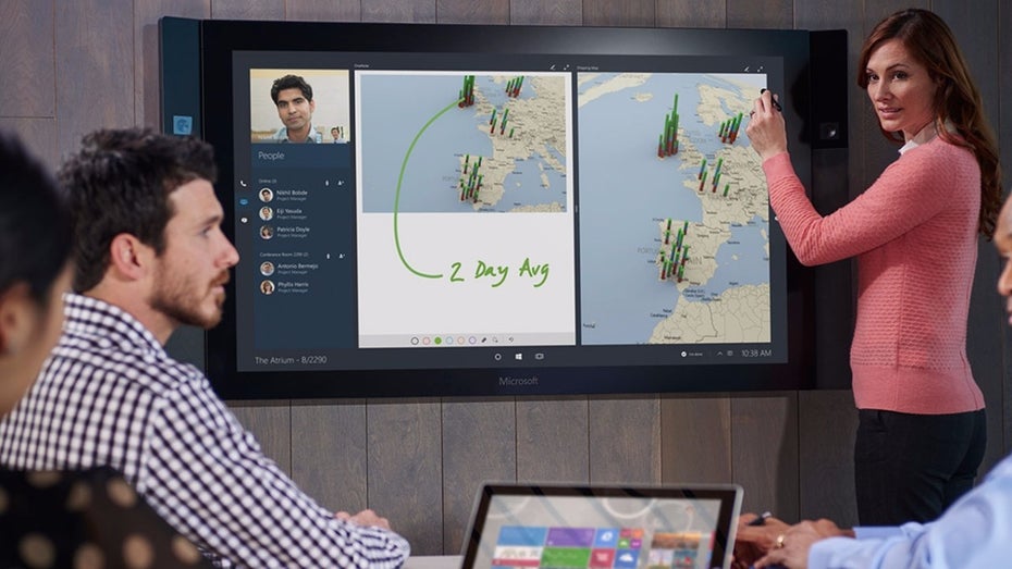 Surface Hub: Das hat Microsofts Konferenzsystem mit Whiteboard und Windows 10 auf dem Kasten