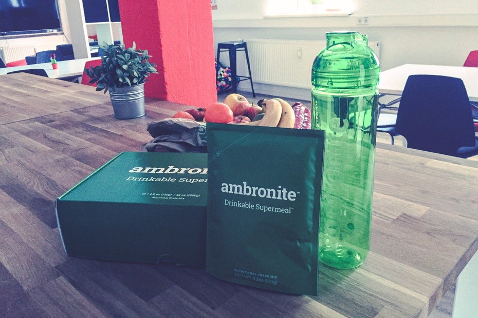 Eine der Soylent-Alternativen kommt aus Finnland: Ambronite. (Foto: t3n)