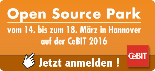 Der Open Source Park vereint Anbieter quelloffener Lösungen. (Grafik: Pluspol)