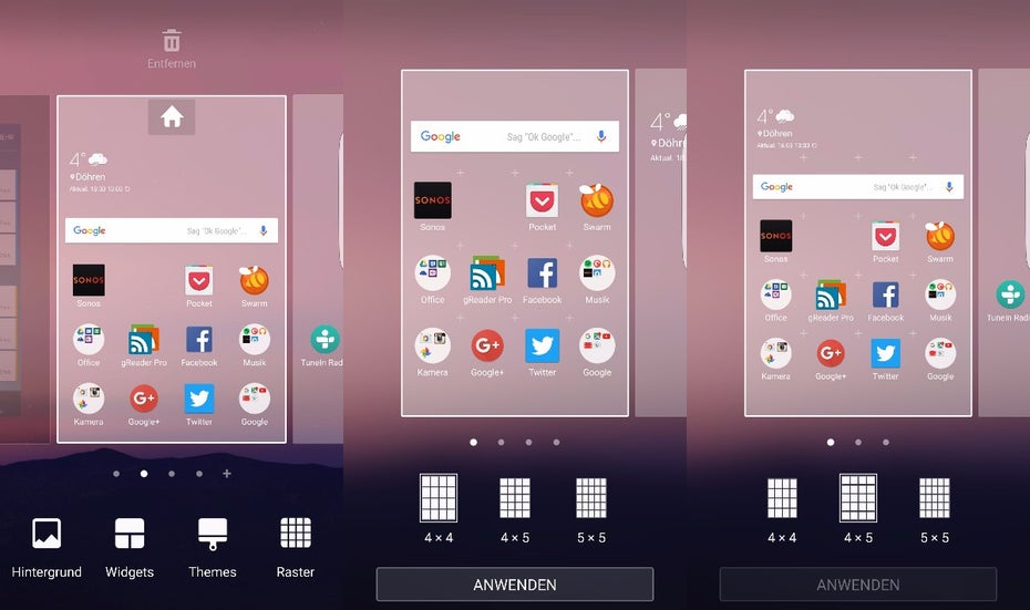 Mehr Apps auf den Homescreen packen ist kein Hexenwerk. (Screenshots: t3n) 