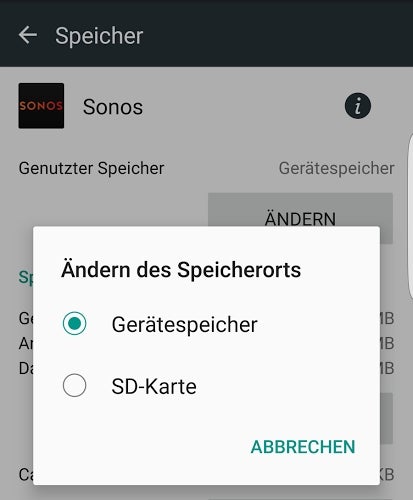 Leider könnt ihr nicht alle Apps auf die SD-Karte auslagern. (Screenshot: t3n) 