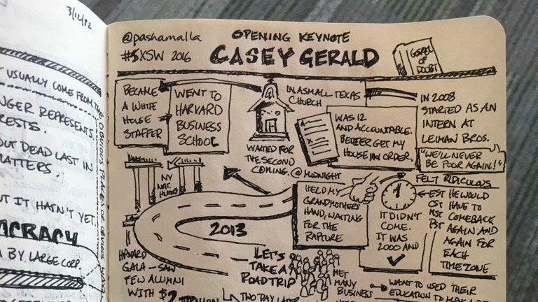 In der Eröffnungsrede der SXSW stellte Casey Gerald die amerikanische Tech-Industrie an den Pranger. Es würden zu wenig ernsthafte Probleme gelöst. (Foto: © Patrick Ashamalla)