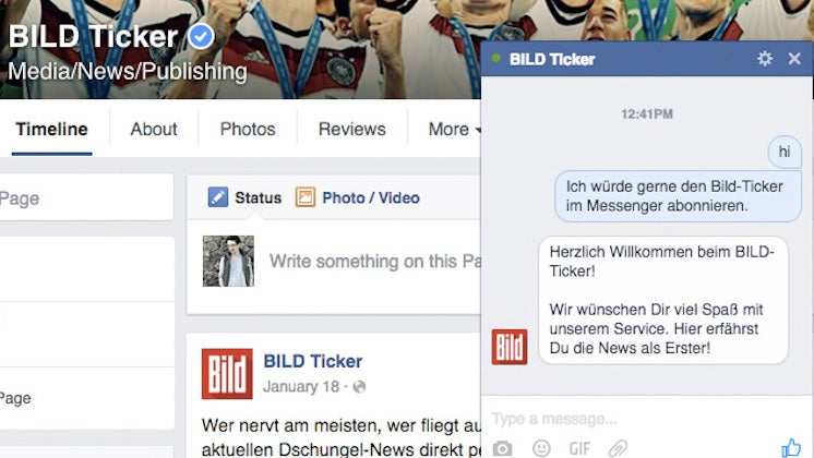 Chatbots, Sport-News und Taxi-Buchungen: Wie Unternehmen den Facebook-Messenger nutzen
