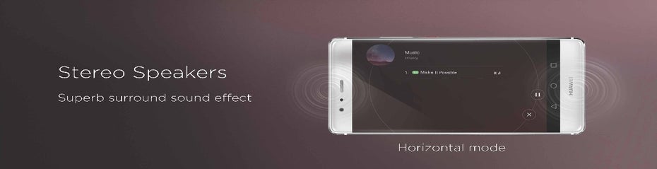 Das P9 Plus kommt mit Stereosound daher. (Bild: Huawei)