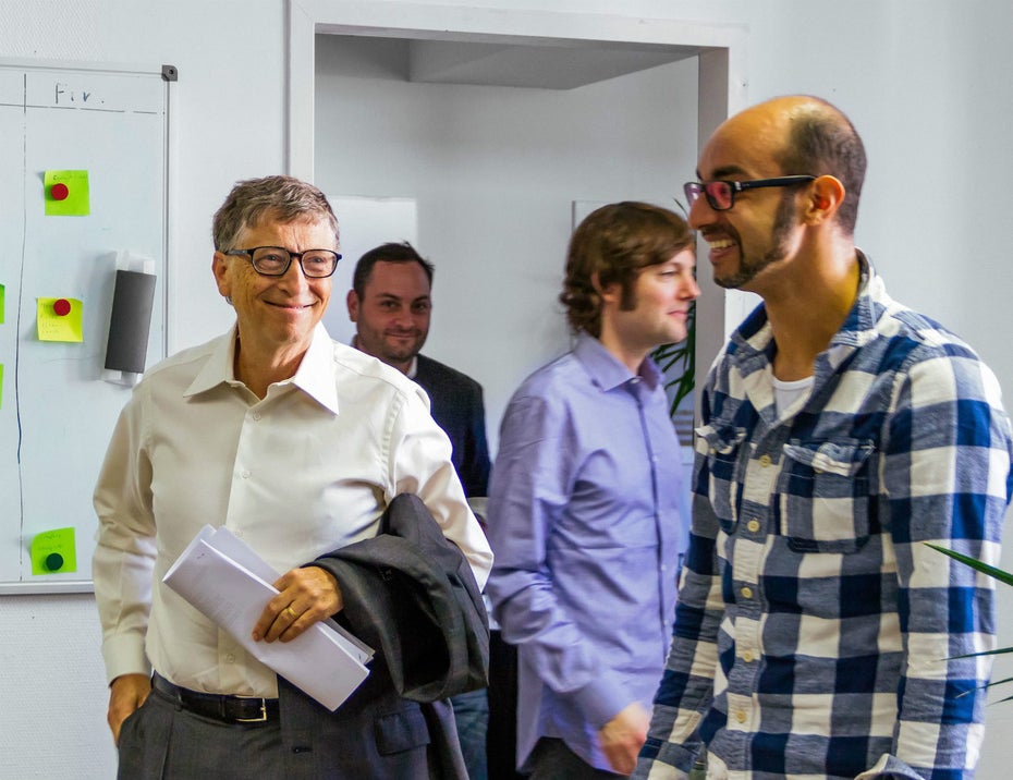 Zusammen mit Partnern investierte Bill Gates rund 35 Millionen US-Dollar in das von Madisch gegründete Wissenschaftsnetzwerk. (Foto: Ijad Madisch/Facebook)