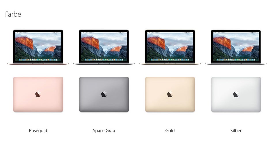 Das neue MacBook 2016 ist erstmals auch in der Farbe Roségold erhältlich. (Bild: Apple)