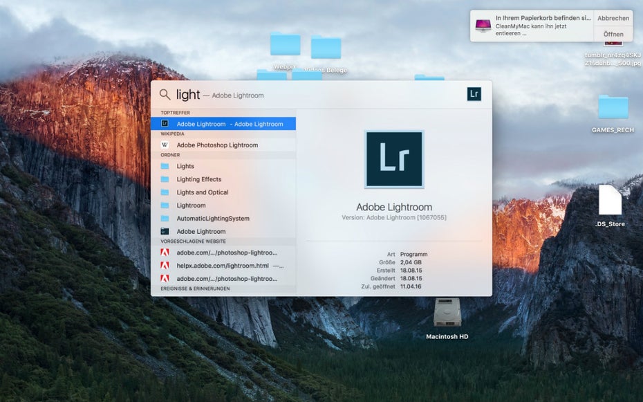 Apps via Spotlight starten zu können ist der wohl einsteigerfreundlichste Rat, den wir im Rahmen unserer Tipps und Tricks für OS X geben. (Screenshot: t3n)