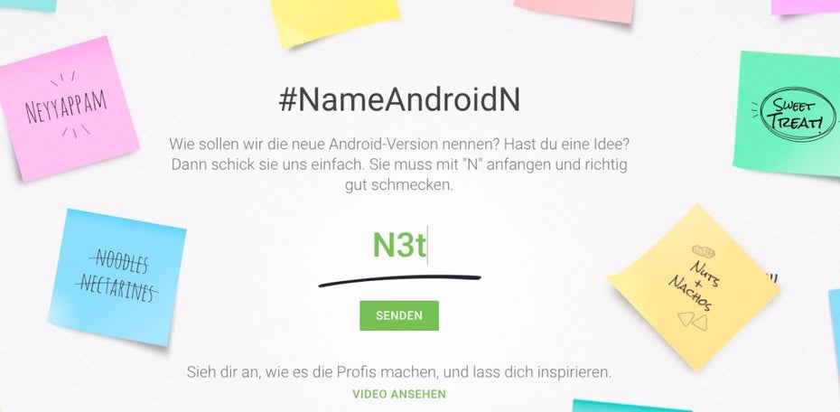 N3t wird Android 7.0 N wohl nicht heißen. ;-) (Screenshot: t3n)