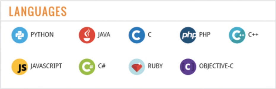 Welche Programmiersprache du zuerst lernen solltest. (Infografik: Carlcheo.com)