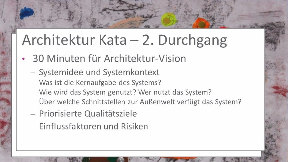 Ist keine komplette Neuentwicklung möglich, bietet sich ein Architektur-Kata an. (Grafik: Roland Mast)