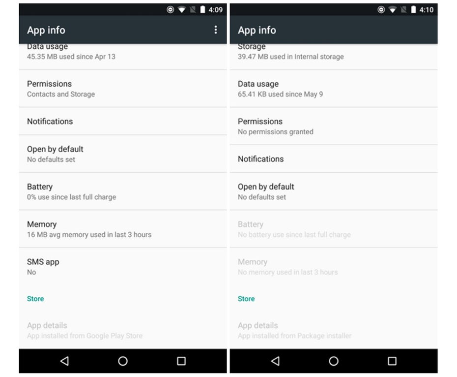 Unter Android 7.0 Nougat wird jetzt angezeigt, auf welchem Weg eine App installiert wurde. (Bild: Android Police)