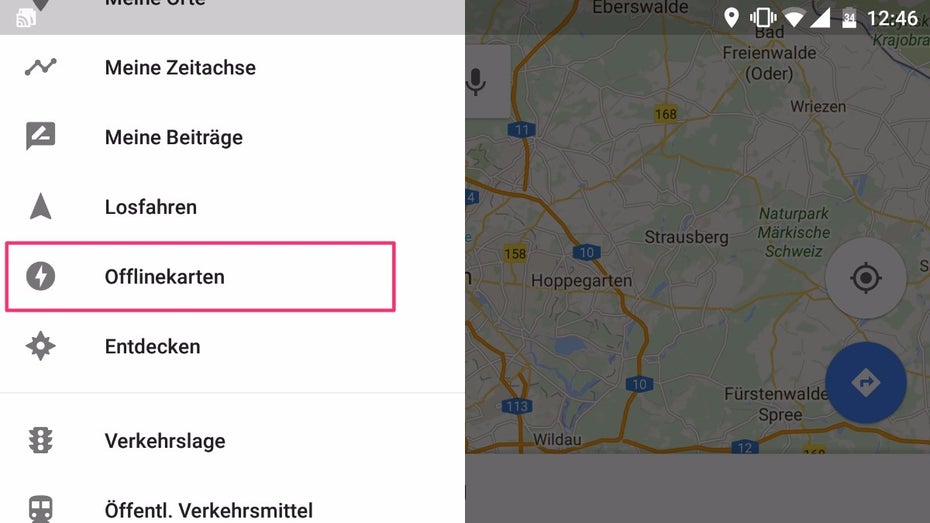 Google Maps und Here unterstützten die Offline-Navigation, damit ihr im Urlaub nicht verloren geht. (Bild: t3n)