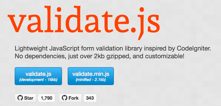 HTML-Formulare richtig validieren. (Screenshot: Validate.js)