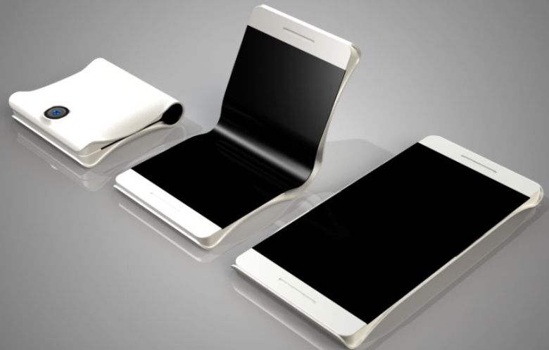 Galaxy X: So könnte ein Smartphone mit faltbarem aussehen. (Bild: PhoneArena)