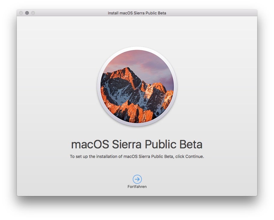 Ist der Download abgeschlossen, geht es los mit der Installation von macOS Sierra. (Bild: t3n)