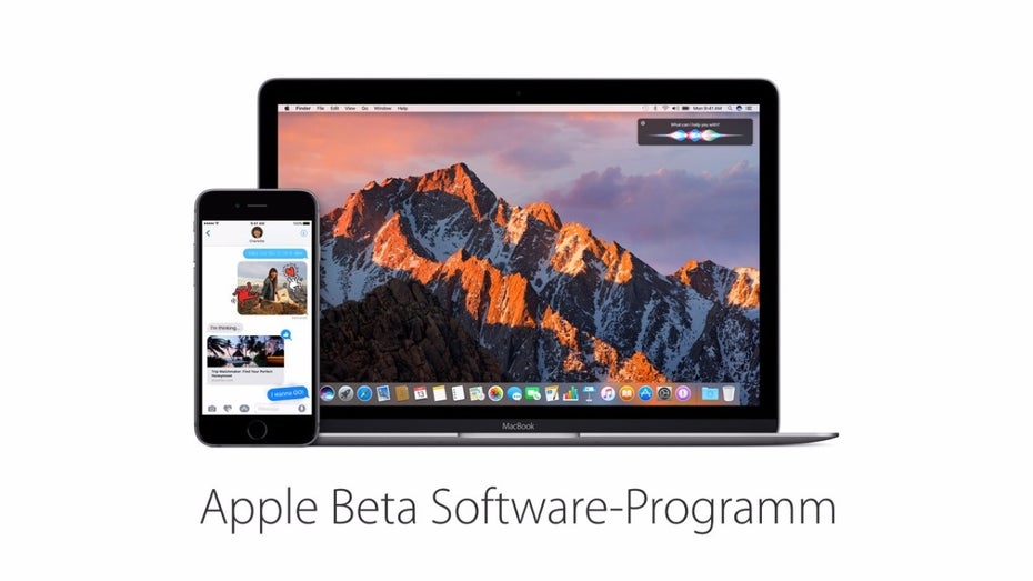 Apple Public-Beta-Programm für iOS 10 und macOS Sierra. (Bild: Apple)