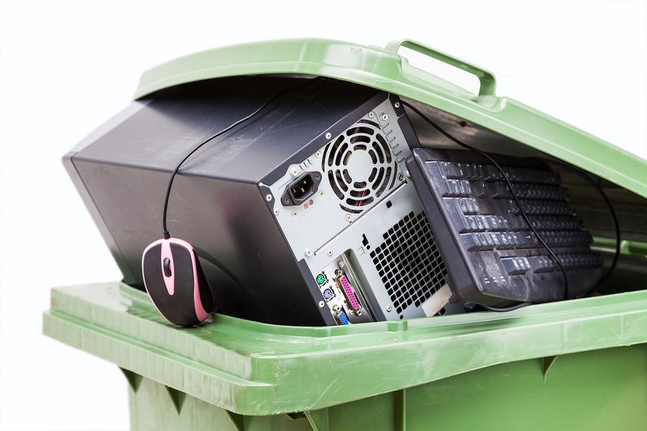 Seit kurzer Zeit müssen sich Onlinehändler noch um die Entsorgung von Elektroschrott kümmern.(Foto: Shutterstock)