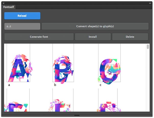 Fontself hilft Illustrator-Nutzern bei der Erstellung eigener Fonts. (Screenshot: Fontself)