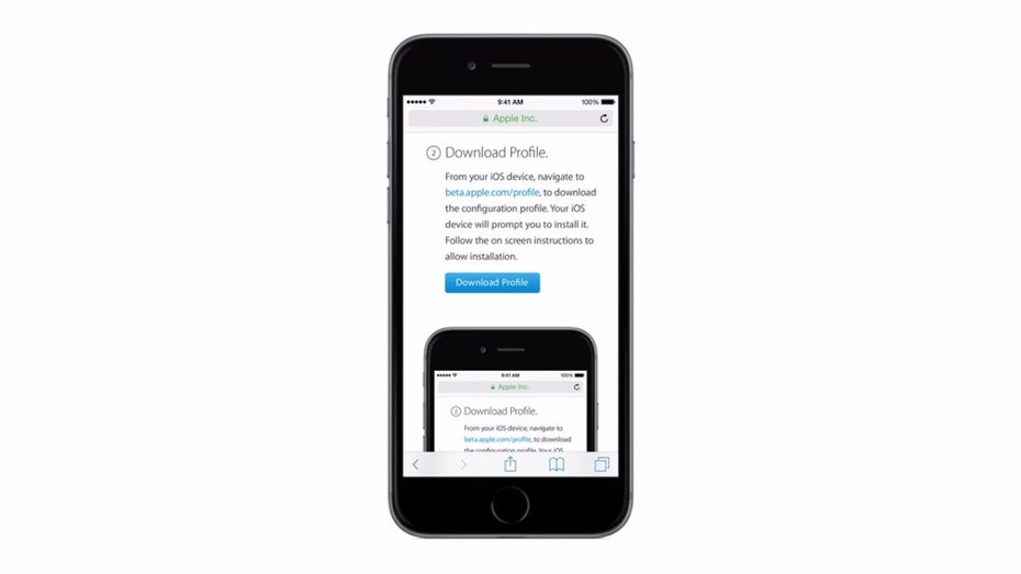 Um die Public Beta von iOS 10 auf dem iPhone oder iPad zu installieren, müsst ihr ein entsprechendes Profil aktivieren. (Bild: Apple)