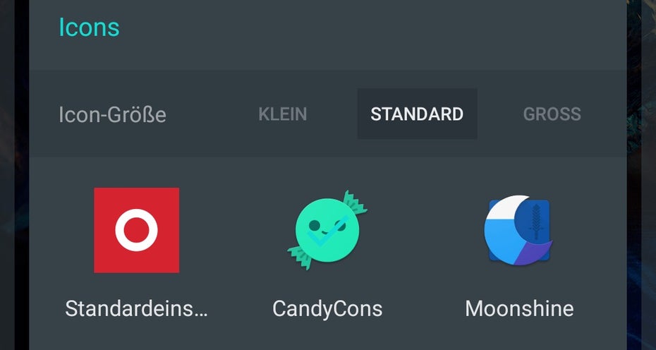 Euch gefallen die Standard-Icons nicht? Kein Problem: OxygenOS 3 unterstützt das schnelle Austauschen der Icon-Packs. (Bild: t3n)