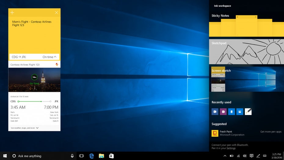 Anniversary-Update: Windows 10 verliert den Menüpunkt, über den ihr Cortana deaktivieren könnt. (Screenshot: Microsoft)