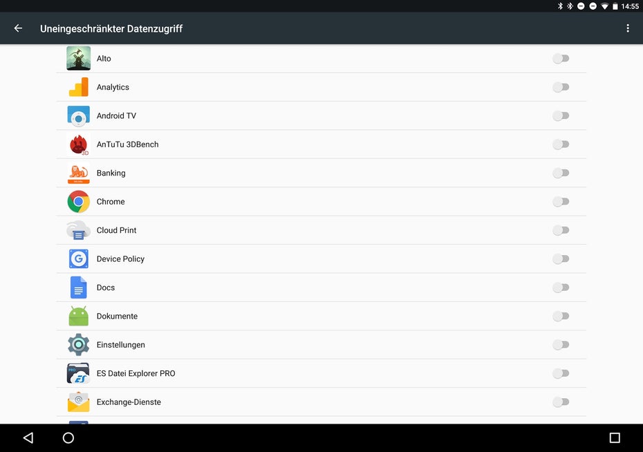 Bestimmten Apps könnt ihr im Datensparmodus einen uneingeschränkten Datenzugriff gewähren. (Screenshot: t3n)