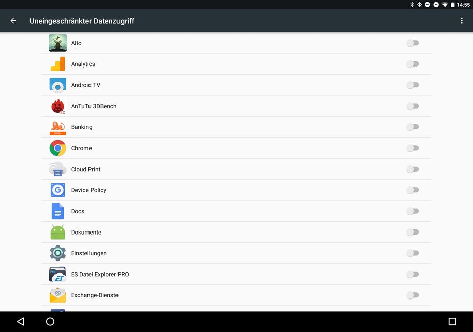 Bestimmten Apps könnt ihr im Datensparmodus einen uneingeschränkten Datenzugriff gewähren. (Screenshot: t3n) 