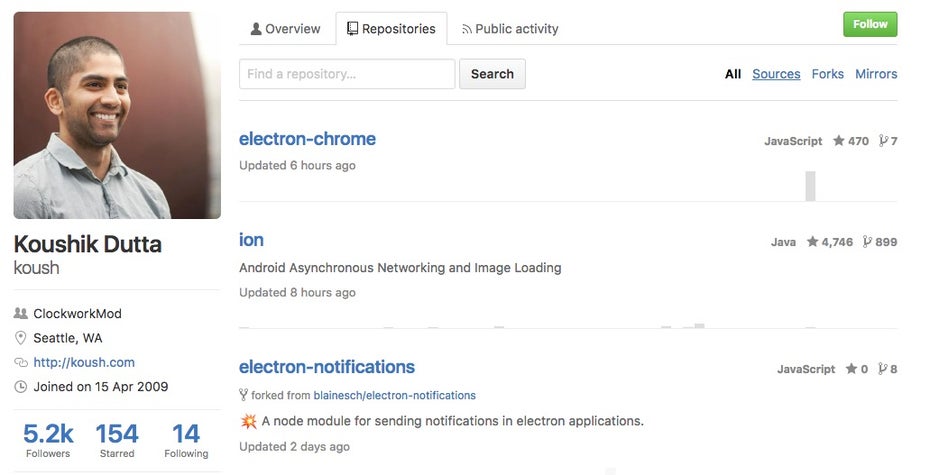 Der ehemalige Cyanogenmod-Entwickler will die Chrome-App-Konvertierung mit Electron-Chrome beschleunigen. (Screenshot: t3n; Github)