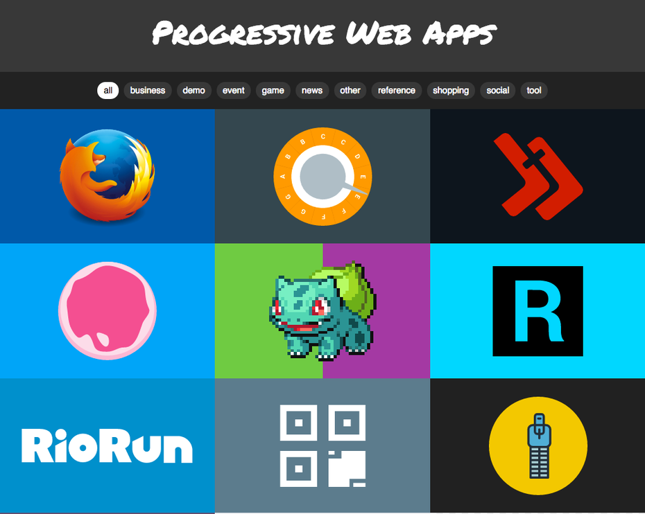Progressive Web Apps: Zusammenstellung unter PWA Rocks